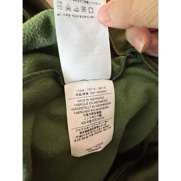 Arc'teryx Jacket Mens Medium Green Full Zip Nanton Long Sleeve Outdoor - Picture 9 of 11